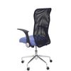 Silla De Oficina Minaya Respaldo Malla Negro. Asiento Bali Azul Claro