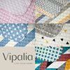 Colcha Estampada Reversible Bouti Acolchada Estrellas Vipalia Cama 135 Cm