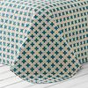 Colcha Estampada Reversible Acolchada Bouti Cruces Vipalia Cama 90 Cm