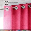 Cortina Jaspeada Lisa Anillas Vipalia 150x260 Cm Fucsia