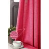 Cortina Jaspeada Lisa Anillas Vipalia 150x260 Cm Fucsia