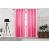 Cortina Jaspeada Lisa Anillas Vipalia 150x260 Cm Rosa