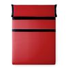 Juego De Sábanas Tres Piezas Vipalia Bicolor Liso Cama 105 Cm Rojo / Negro