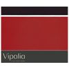 Juego De Sábanas Tres Piezas Vipalia Bicolor Liso Cama 105 Cm Rojo / Negro