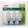 Pack 3 Bombillas Led E14 Vela 5.2w Luz Fría