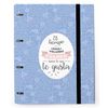 Carpeta 4 Anillas Troquelada Premium Amelie Classic Azul