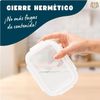 Pack 4 Fiambrera De Cristal 1000 Ml. Recipientes Herméticos Para Alimentos.