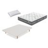 Colchón Flex Nube Visco 90x200 Con Tapiflex  Crudo Y Almohada Flex  Líder