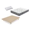 Colchón Flex Nube Visco 90x200 Con Tapiflex  Beige Y Almohada Flex  Líder