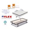 Colchon Flex Airvex Supreme 135x190 + Somier Dormilon Con Patas + 2 Almohadas Hipoalergénicas