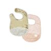 Pack Baberos Bebé Pink-gold Leather Petit Alo