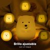 Lámpara Nocturna Infantil - Kidoo - Oso, Led, 9 Colores, Control Remoto, Eficiencia Energética Y Brillo Ajustable, Carga Usb