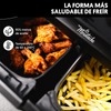 Freidora De Aire Doble Cestas, 8 L, 10 Programas De Cocción, E-book De Recetas, 60 A 200°c, 1700w, Temporizador 60 Minutos La Moustache Dual Max (negro)