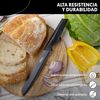 Juego De 5 Cuchillos De Cocina Afilados, Antiadherentes, Inoxidables Y Esmaltados Con Pelador, Diseño Profesional Y Ergonómico, Buena Resistencia Al Calor Y Al Desgaste La Moustache Negro