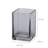 Vaso Para Baño Cube Vidrio Gris