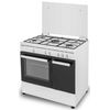 Cocina De Gas Sauber Scw5gb 5 Zonas Coccion Con Portabombonas Blanca