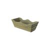 Jardinera De Balcon De Madera 50x20x19 Cm Ondulada Autoclave - Madelea