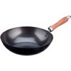 Wok Inducción 20cm, Acero Al Carbono, 3 Capas Antiadherente Titanio Sin Pfoa, Vitrocerámica Antracita  Wecook Carbono