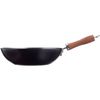 Wok Inducción 20cm, Acero Al Carbono, 3 Capas Antiadherente Titanio Sin Pfoa, Vitrocerámica Antracita  Wecook Carbono