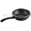 Sartén Freidora Inducción, 24 Cm, Cestillo Acero Inox., Antiadherente Ecológico Sin Pfoa Negro  Wecook Ecogreen