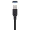 Cable Alargador Usb 3.0 Aisens A105-0525/ Usb Macho - Usb Hembra/ 5m/ Negro