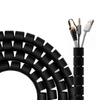 Organizador De Cable Aisens En Espiral 25mm Negro 2.0m