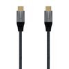 Cable Usb 2.0 Tipo-c Aisens A107-0628 5a 100w/ Usb Tipo-c Macho - Usb Tipo-c Macho/ 1m/ Gris