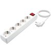 Regleta Con Interruptor Aisens A154-0651/ 5 Tomas De Corriente/ Blanco