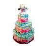 Tarta De Pañales Dodot Perrito Toalla Blanco Y Rosa