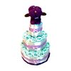 Tarta De Pañales Dodot Perrito Toalla Morado