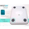 Boston Tech Hk105 - Báscula Digital Para Cocina, Balanza De Alta Precisión De Acero Inoxidable Con Proteccion Anti-salpicaduras, Facil De Limpiar, Capacidad Hasta 5kg