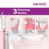 Aquapik Mini, Irrigador Bucal Portátil, Tanque De Agua Retráctil. Irrigador Dental Recargable Para Viajes Y Oficina. Carga Usb, 4 Boquillas, 3 Potencias, Impermeable, Para Toda La Familia (blanco)