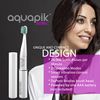 Aquapik Mini, Irrigador Bucal Portátil, Irrigador Dental Recargable Para Viajes Y Oficina. Carga Usb, 4 Boquillas, 3 Potencias, Ipx7 Incluye Cepillo Ultrasónico De Regalo (blanco)