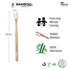 Bamboo Clean Nano 4 Cepillos De Dientes De Bambú Con 20.000 Cerdas Nano Suaves Sin Bpa