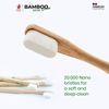 Bamboo Clean Nano 4 Cepillos De Dientes De Bambú Con 20.000 Cerdas Nano Suaves Sin Bpa