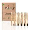 Bamboo Clean Family 12 Cepillos De Dientes De Bambú Cepillos Con Cerdas Suaves Sin Bpa