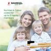 Bamboo Clean Family 12 Cepillos De Dientes De Bambú Cepillos Con Cerdas Suaves Sin Bpa