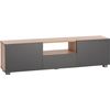 Mueble Tv Color Roble Sonoma Y Gris Antracita 140 X 30 X 38 Cm. Hera