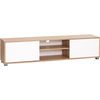 Mueble Tv Color Roble Y Blanco 180 X 40 X 41 Cm. Atenea