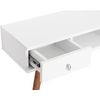 Recibidor Consola Blanco 90 X 30 X 77 Cm Con Cajones. Temis