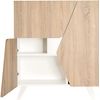 Mueble Aparador Comoda En Roble Y Blanco 80 X 94 X 34 Cm. Marte