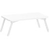 Mesa De Cama Para Desayuno O Para Trabajo, Mesa De Sofa Plegable Multiuso Blanca. 60 X 36 X 24 Cm. Nun