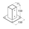 Soporte Pletina Para Poste 70x70 Mm Plimfers