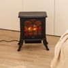 Chimenea Eléctrica 1500w Newlux Classic Flame Negro