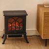 Chimenea Eléctrica 1500w Newlux Classic Flame Negro