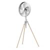 Ventilador De Pie Newlux Tripod W3050 5 Aspas Metal Blanco