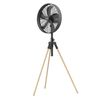 Ventilador De Pie Newlux Tripod W3050 5 Aspas Metal Negro