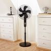 Ventilador De Pie Con Mando A Distancia Newlux W550 Smart Negro