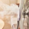 Ventilador De Pie Con Nebulizador Newlux Mist W500 Blanco