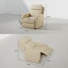 One Fabric Sillón Relax Reclinable Nalui Beige